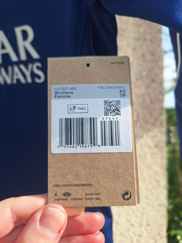 Maillot authentique manches longues fourth psg 2024/2025 - photo numéro 3