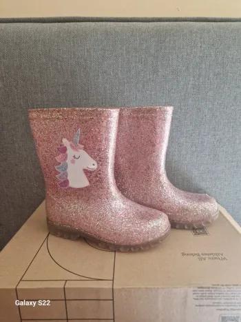Bottes de pluie semelles lumineuse