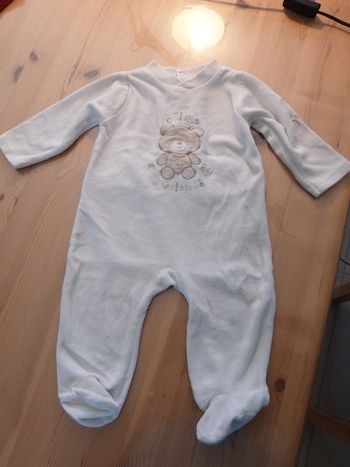 Pyjama en velours blanc