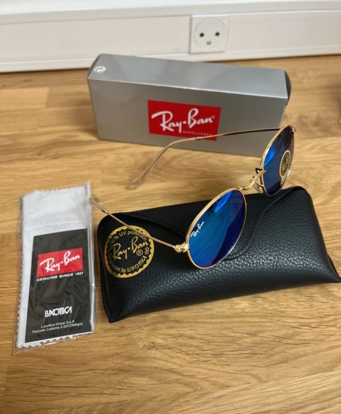 Solaire RB3447 Round Miroir Neuve - photo numéro 3