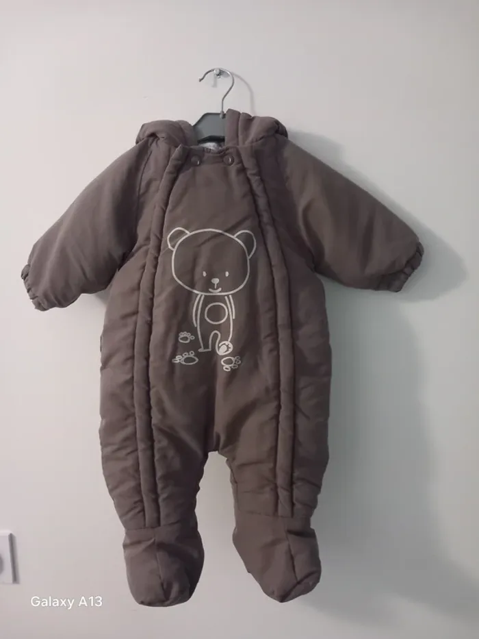 Combi bébé combinaison chaude garçon fille