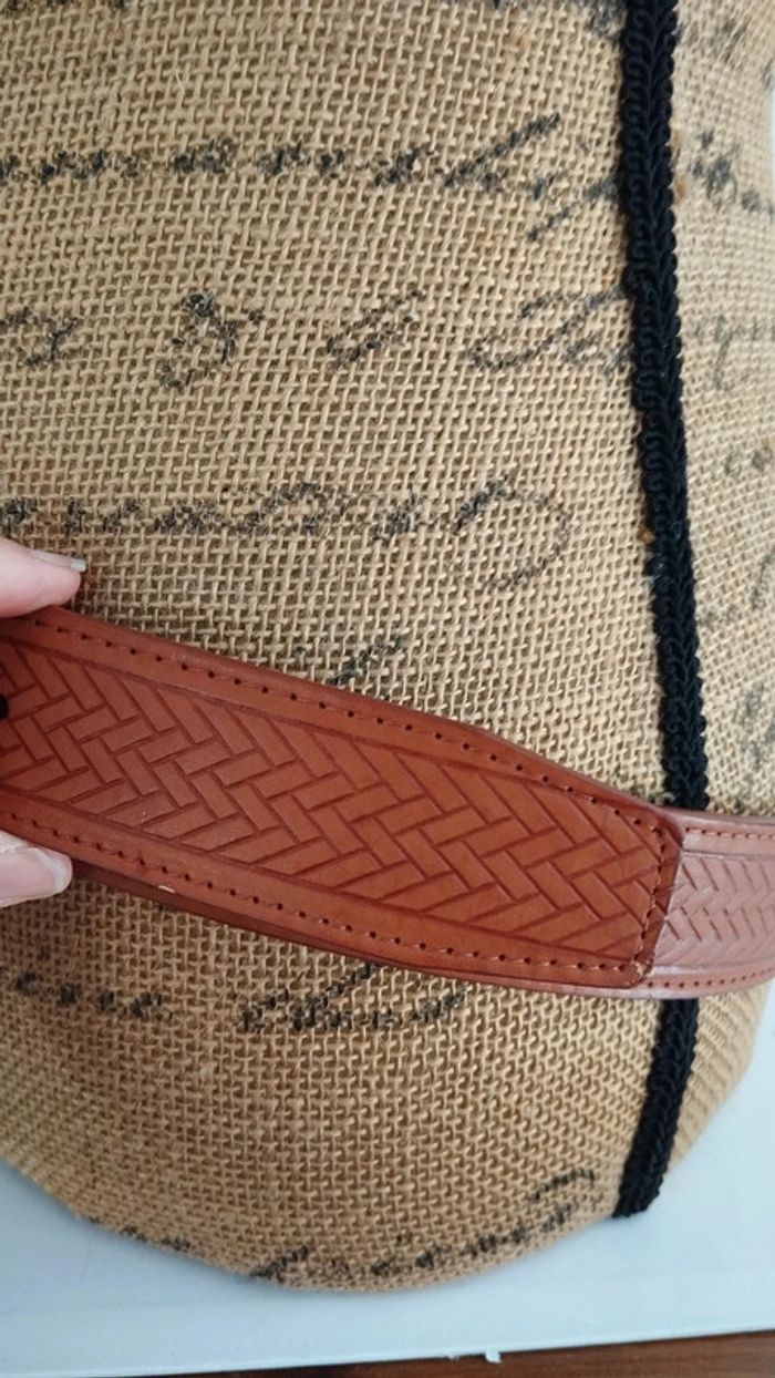 Ceinture marron avec motifs 110 cm mixte - photo numéro 5