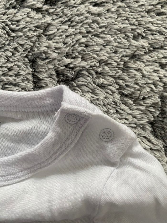 Teeshirt manches longues blanc Tape a l’œil - 12 mois - photo numéro 4