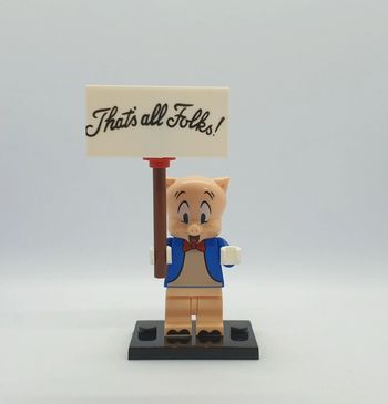 🎞 Figurine Looney Tunes - Porky Pig - (Style Lego) 🎞