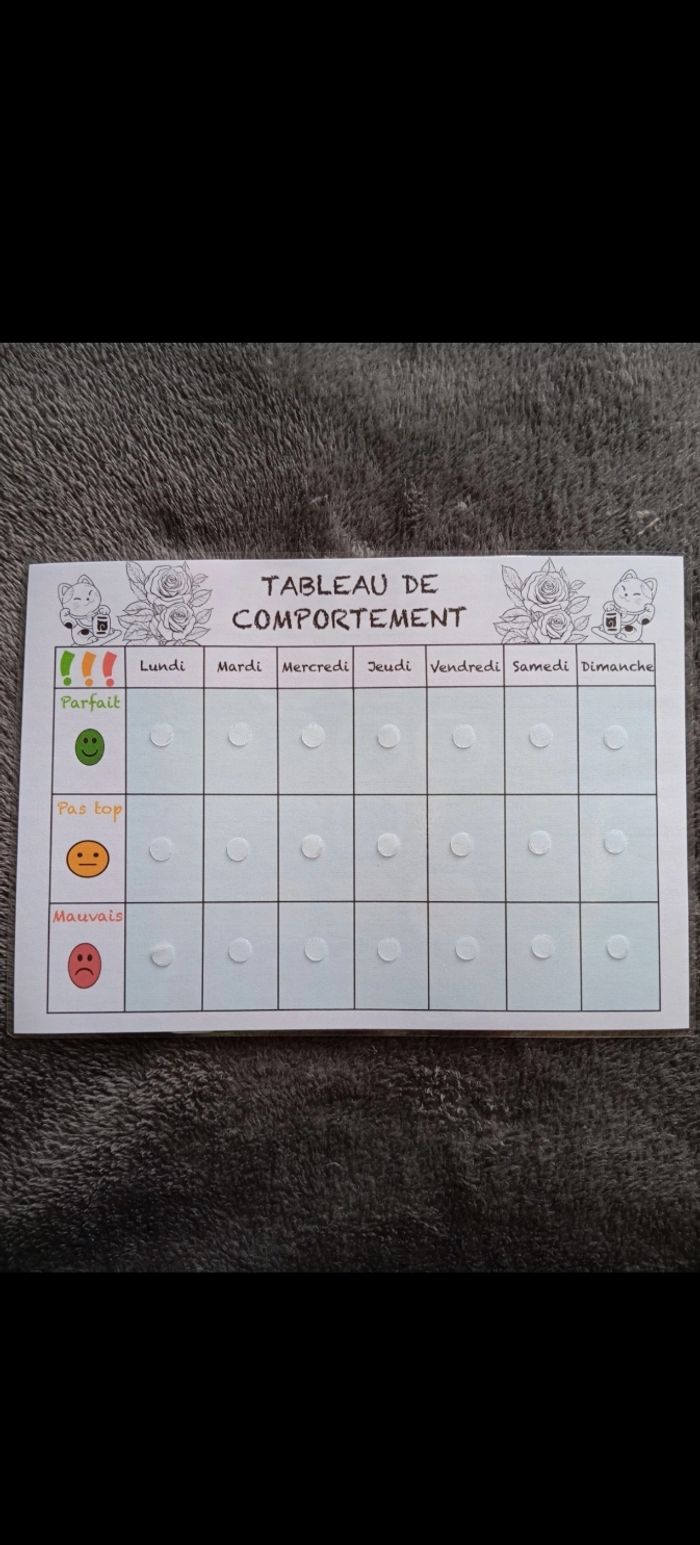 Fiche activités pour enfants mon comportement - photo numéro 4