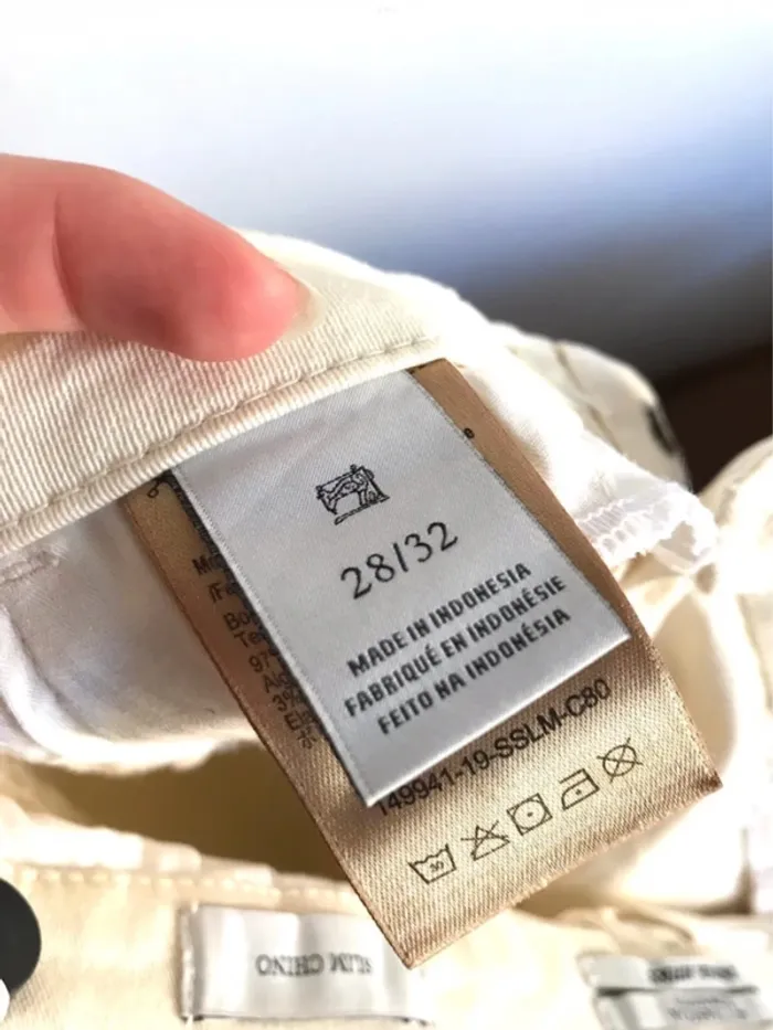 Pantalon ajusté crème Scotch and Soda taille 40 - photo numéro 9