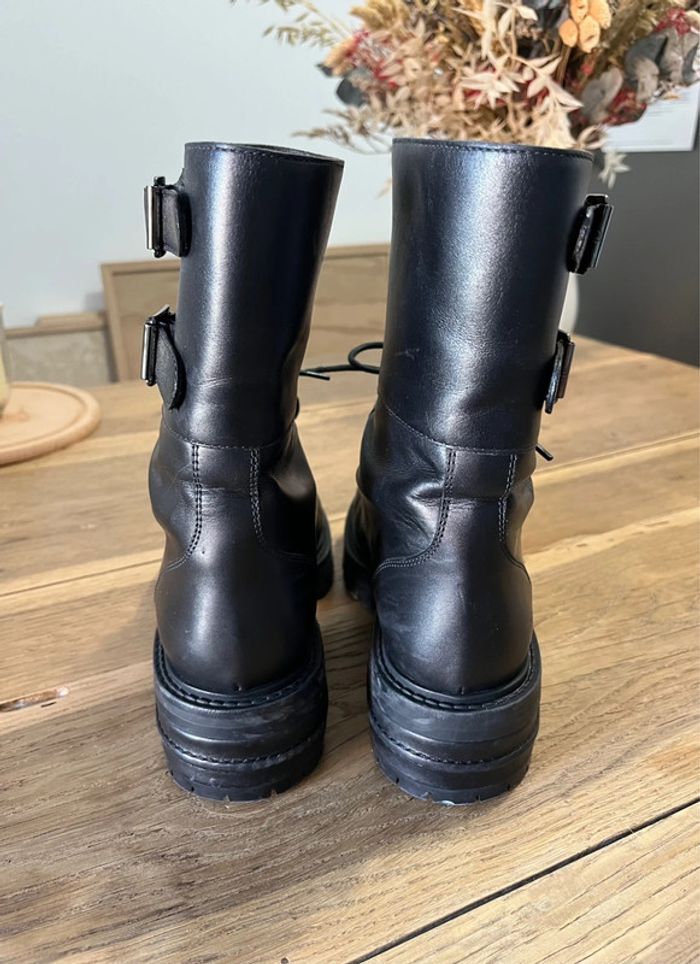 Boots Dior D-Trap en cuir noires - photo numéro 7