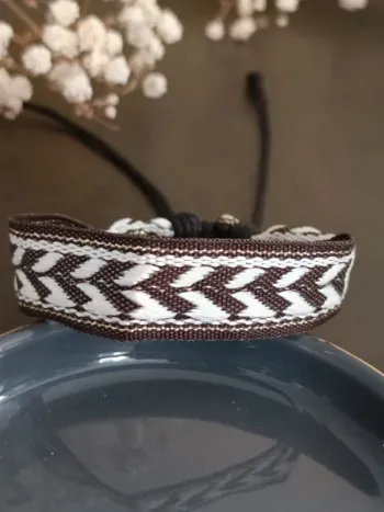 Bracelet brésilien noir et blanc