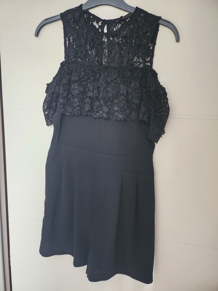 Combishort noire dentelle Zara - photo numéro 6