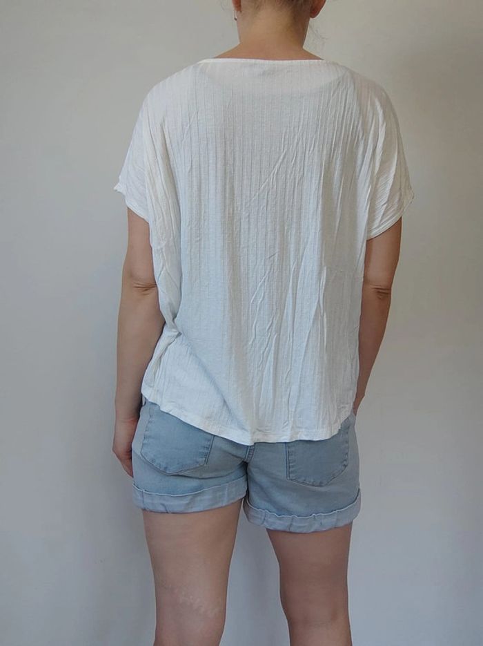 Zara Tee-shirt blanc coupe baby doll – Taille 36 – Très bon état - photo numéro 8