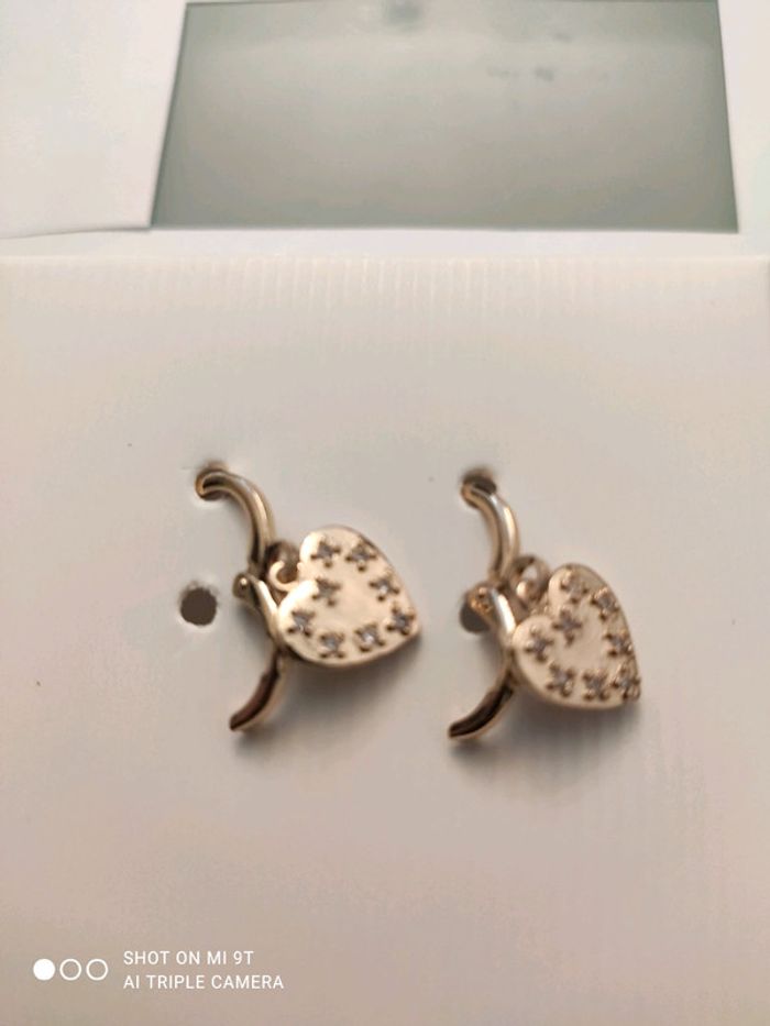 Boucles d'oreilles coeur - photo numéro 5