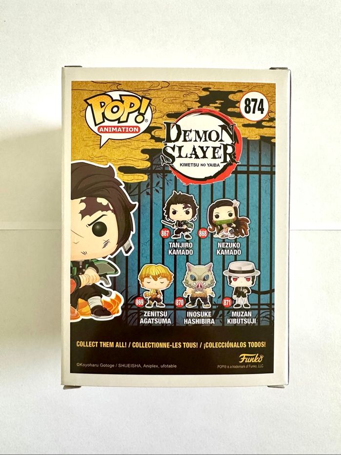 Figurine Funko Pop Tanjiro Kamado (Hinokami Kagura dance) numéro 874 Demon Slayer - photo numéro 3