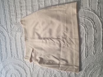 Jupe courte beige crème  Stradivarius S