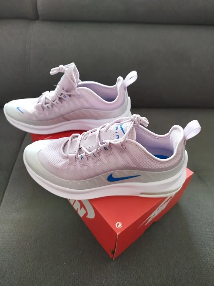 Basket fille nike air max axis lila et gris - photo numéro 2