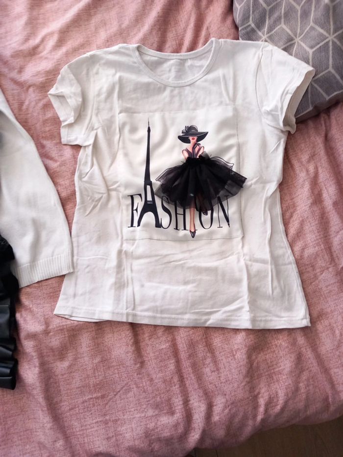 Ensemble jupe avec tee-shirt ou pull 12 ans - photo numéro 4