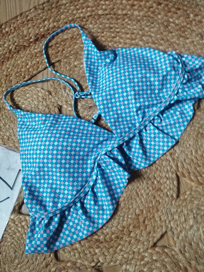 Maillot de bain bikini 42 xl neuf bleu - photo numéro 8