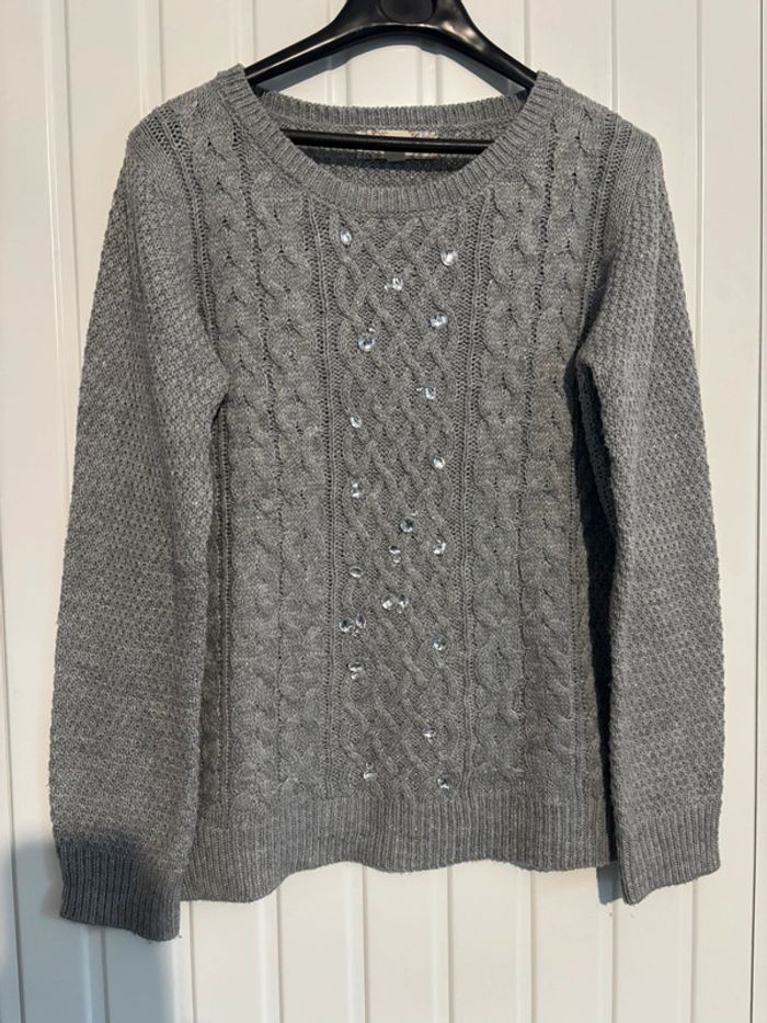 Pull Gris Sequins 16 ans - photo numéro 5