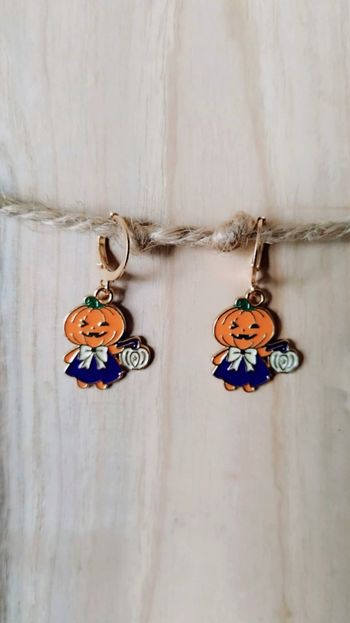 🎃 Boucles d’Oreilles Halloween Citrouilles Mignonnes 🎃