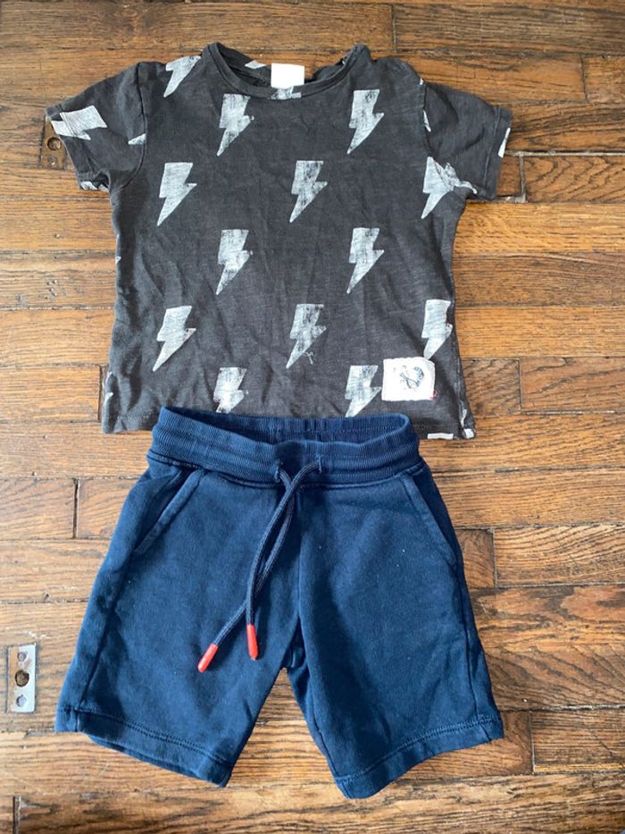 short Monoprix et tshirt Zara 3 ans