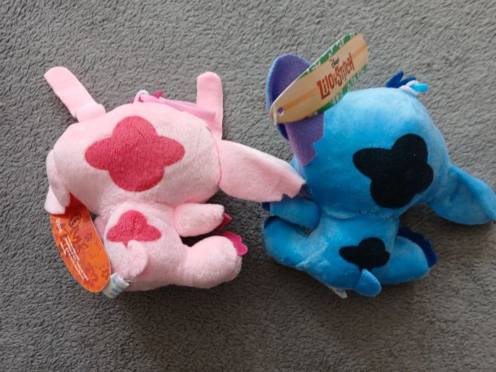 Lot de 2 peluches Angel et Stitch - photo numéro 4