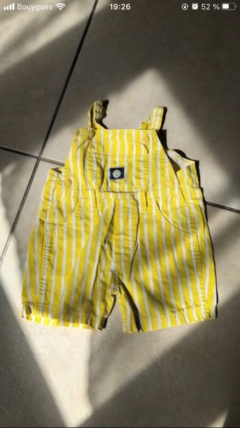 Salopette jaune 6 mois