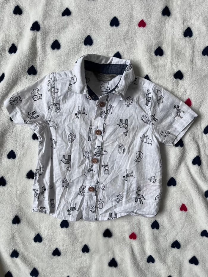 Chemise manche courte 6/9 mois