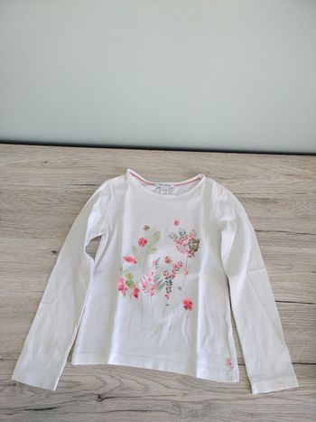 Tee-shirt manches longues fleuri fille 4 ans 