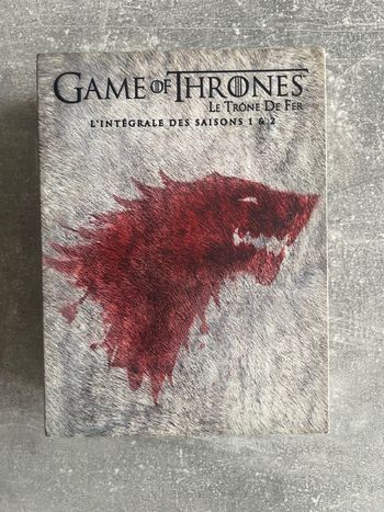 Coffret DVD Games of thrones, le trône de fer, l'intégrale des saisons 1 et 2 en français.