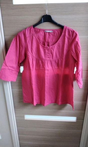 Blouse T-shirt manches 3/4 - femme - 40