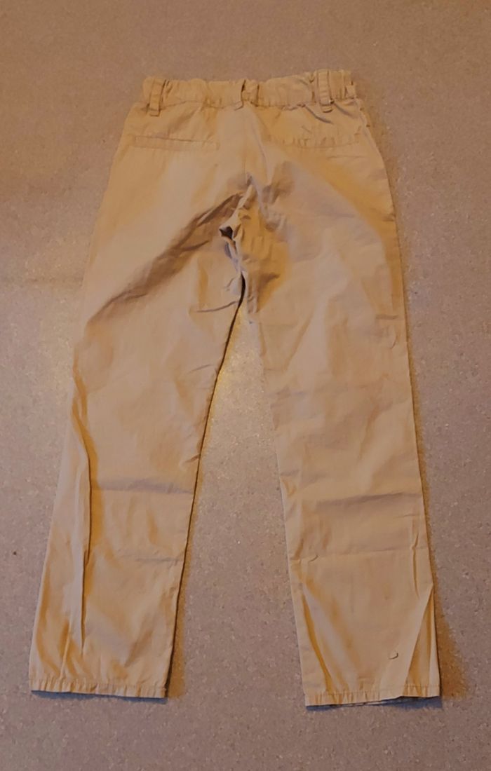 Pantalon toile beige - photo numéro 2