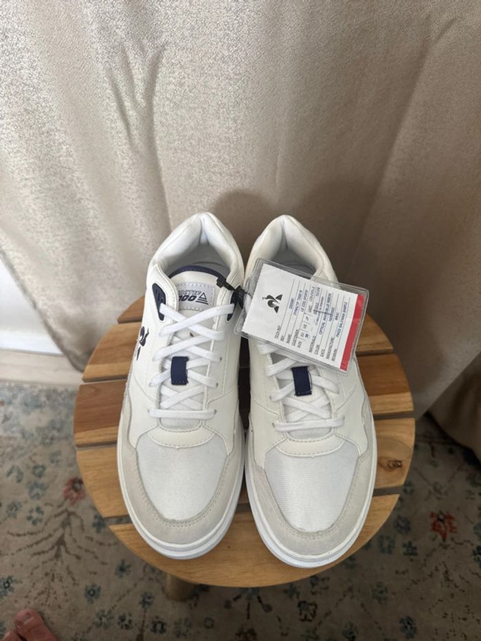 Baskets Le Coq Sportif Dynactif T2000 W blanches – Taille 38 neuves - photo numéro 3