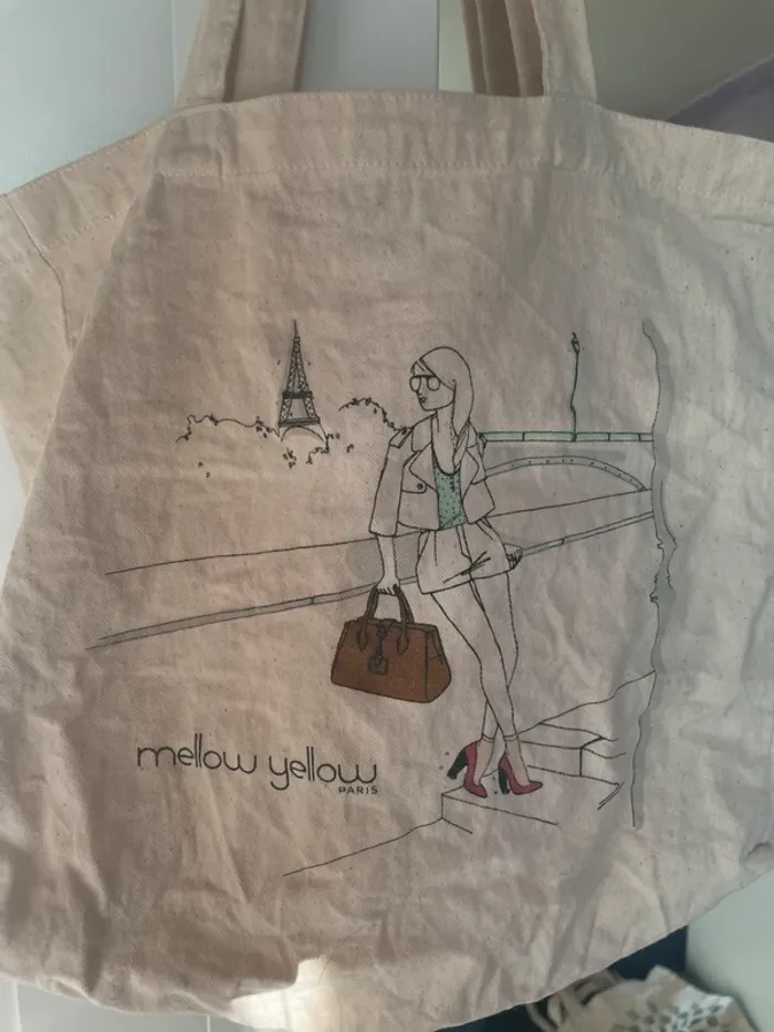 Tote bag mellow yellow - photo numéro 2