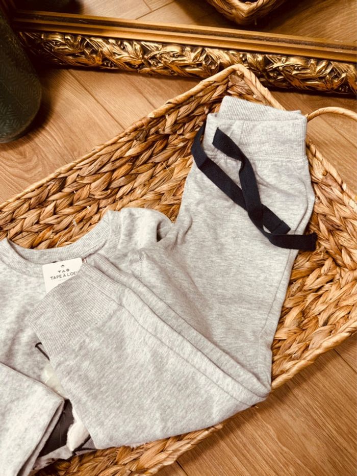 Taille 2 ans pyjama 2 pièces velours coton garçon TAO gris Neuf * mouton * 💙 - photo numéro 3