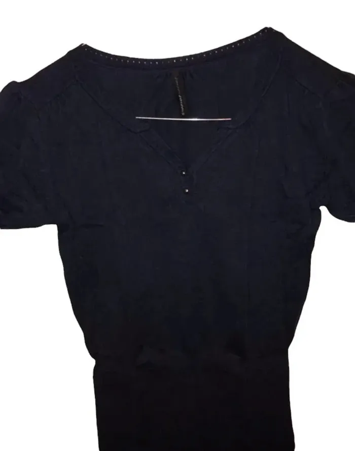 Pull laine bleu marine Naf Naf 34 - photo numéro 4