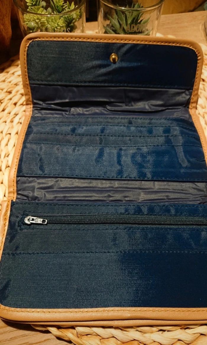 Portefeuille / porte-monnaie bleu marine - photo numéro 3