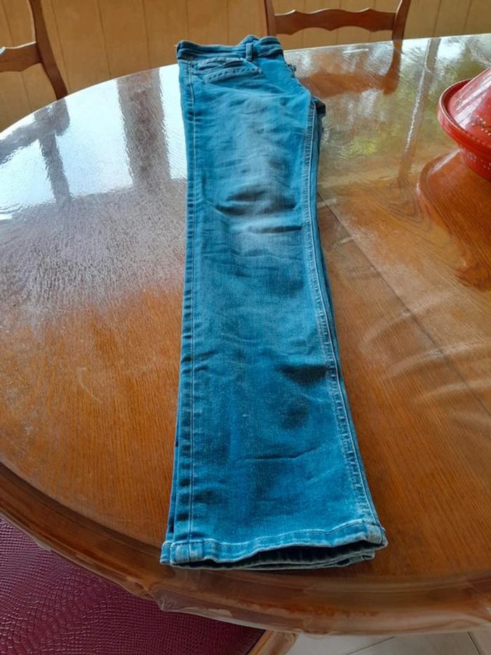 👖 LOT : 2 jeans denim droits et taille haute - Taille 40 (Bonobo / Nixon) - photo numéro 7