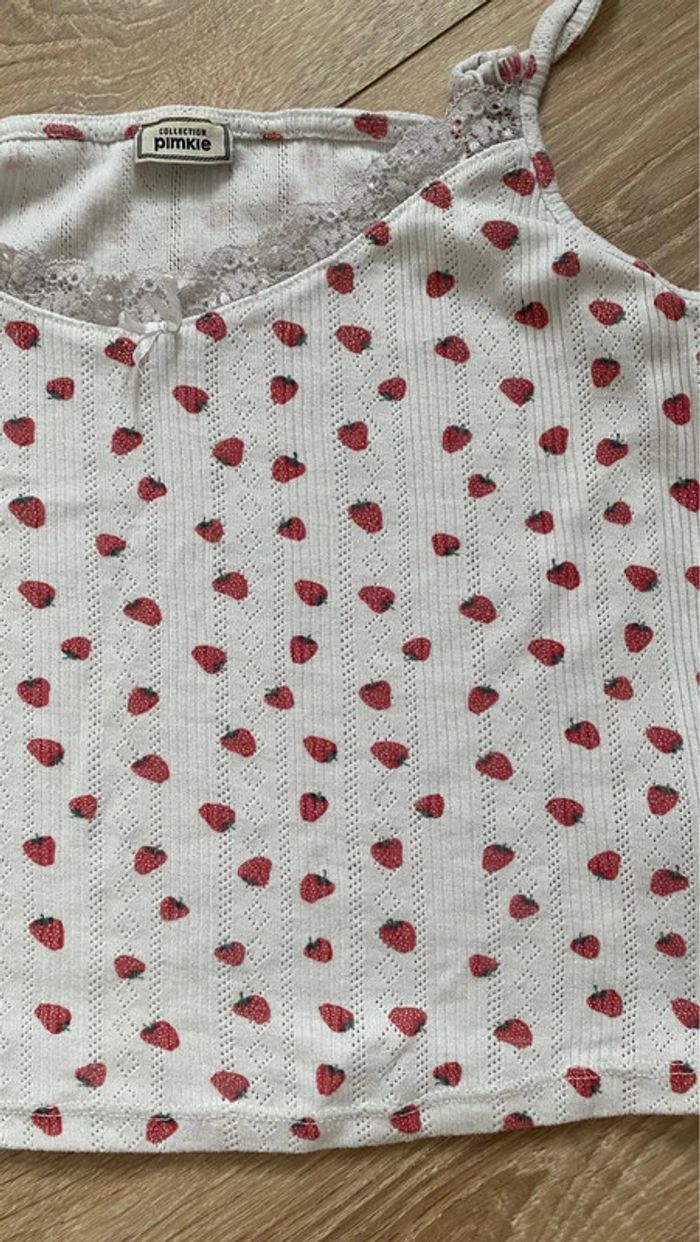 Débardeur fraise taille M - photo numéro 2
