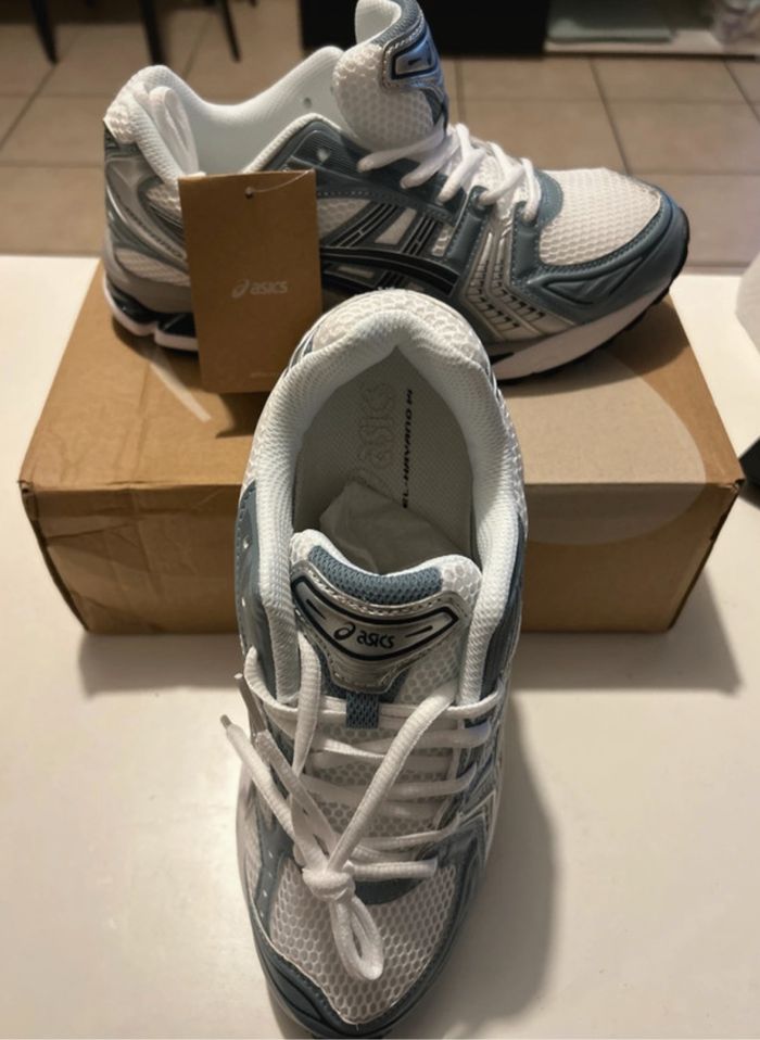 Kayano 14 asics white FJord grey - photo numéro 4