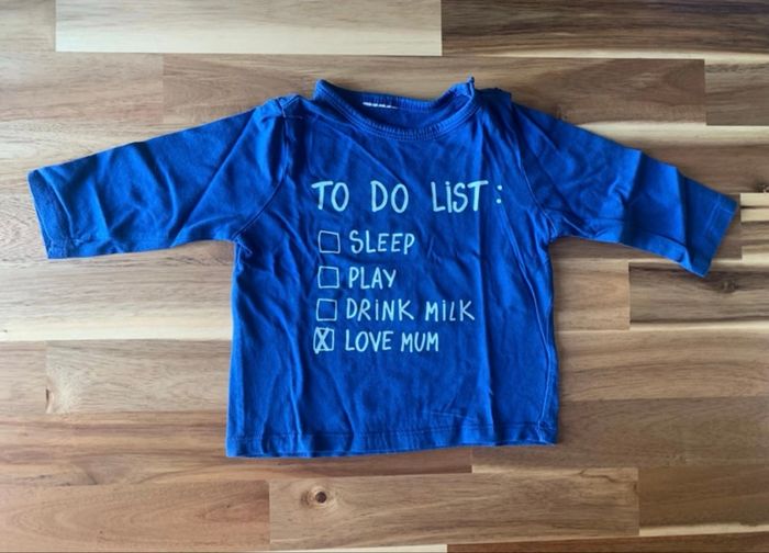 T-shirt ML Kiabi 6 mois - photo numéro 2