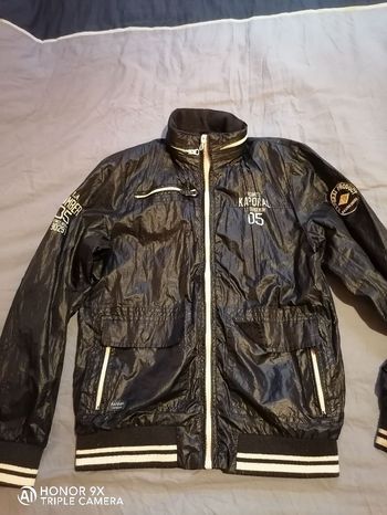 blouson mi-saison Kaporal, style froissé, 14 ans