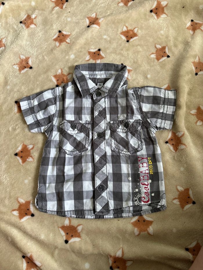 Chemise manches courtes 3 mois
