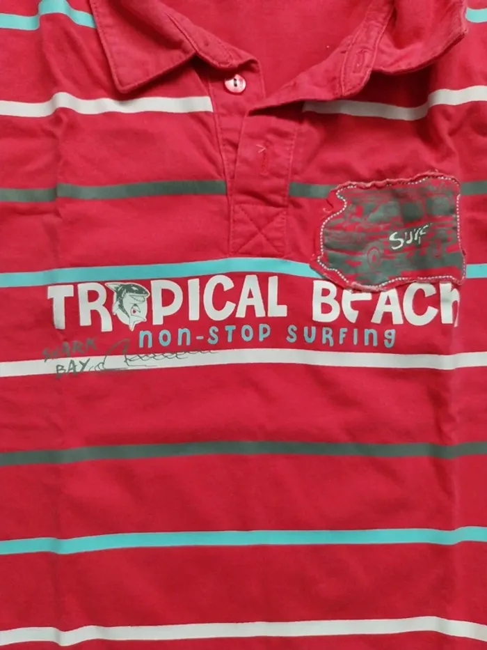 Polo fushia T10A - photo numéro 3