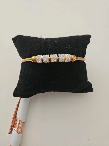 Bracelet doré et strass façon Pandora neuf #lora11bijoux