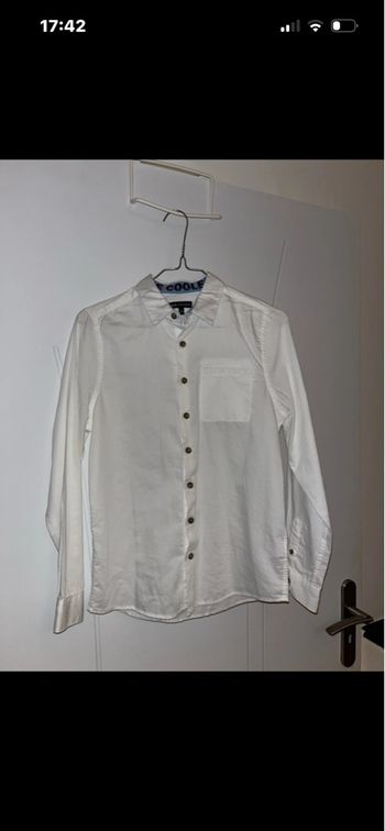 Chemise blanche 12 ans 