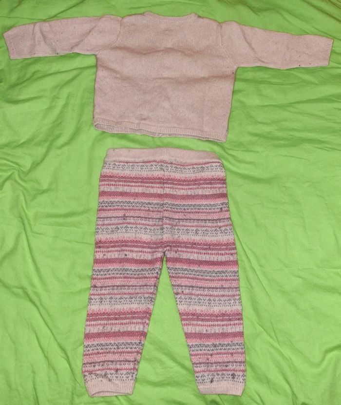 Ensemble 2 pièces fille 6 mois bout'chou - photo numéro 2