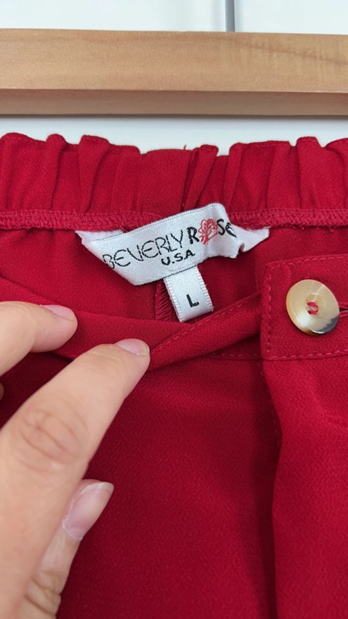 Pantalon droit rouge - photo numéro 2