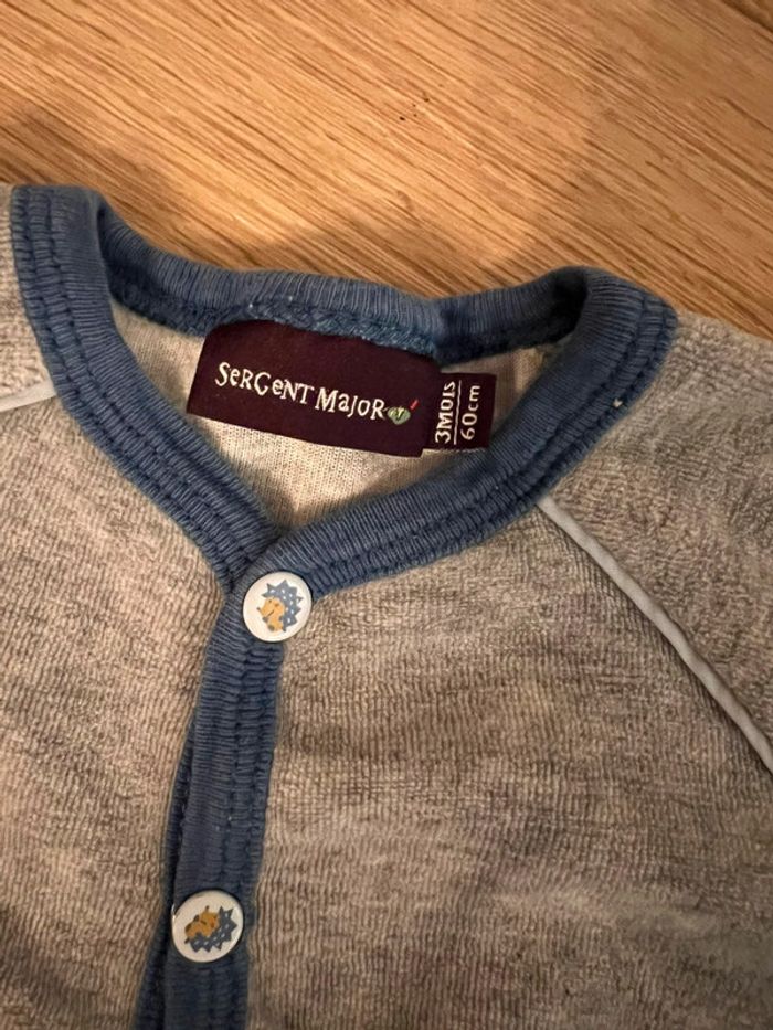 Lot de 2 pyjamas sergent major garçon 3 mois bon état - photo numéro 4