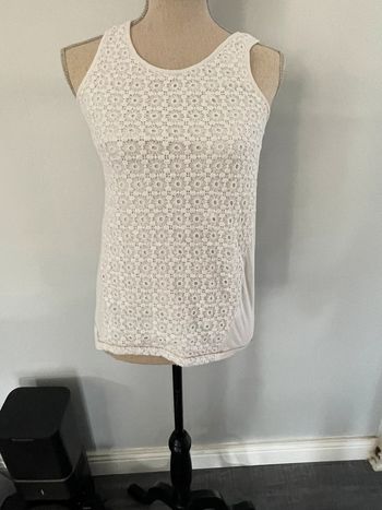 Haut sans manche couleur crème marque ikks taille 38