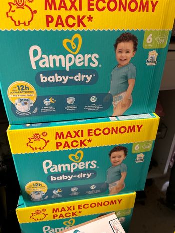 2 packs Pampers baby dry t6