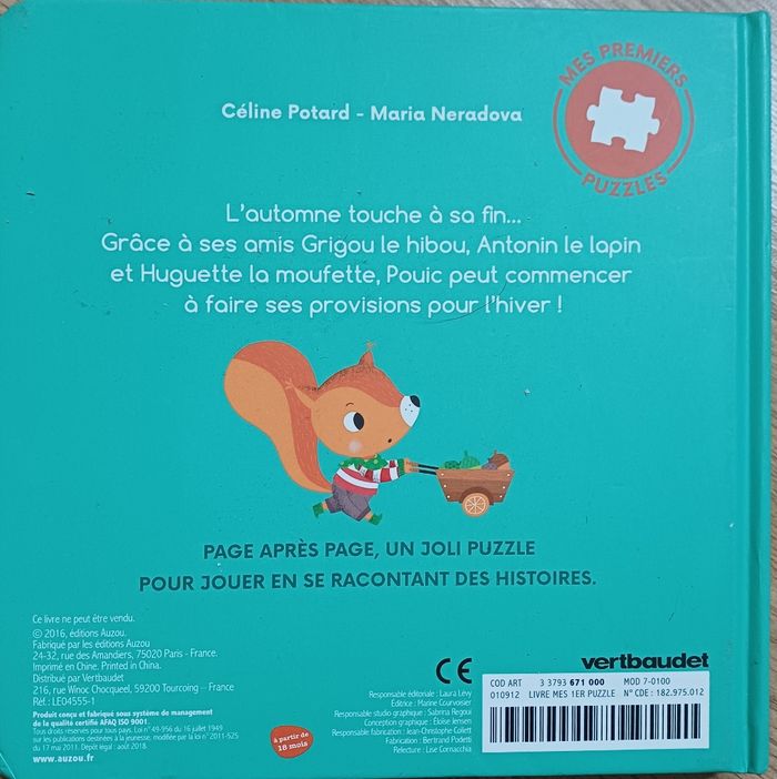 Livre puzzle Pouic fait ses provisions - photo numéro 7